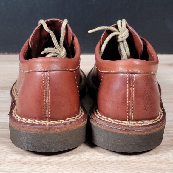 Cole Haan Country Derby Chukka Shoes Mens 10 M Cognac Brown‎ Split Toe Leather - Picture 4 of 8